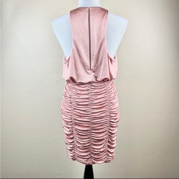 Free People Dark Blush Pink Ruched Sleeveless Dress - Picture 4 of 16